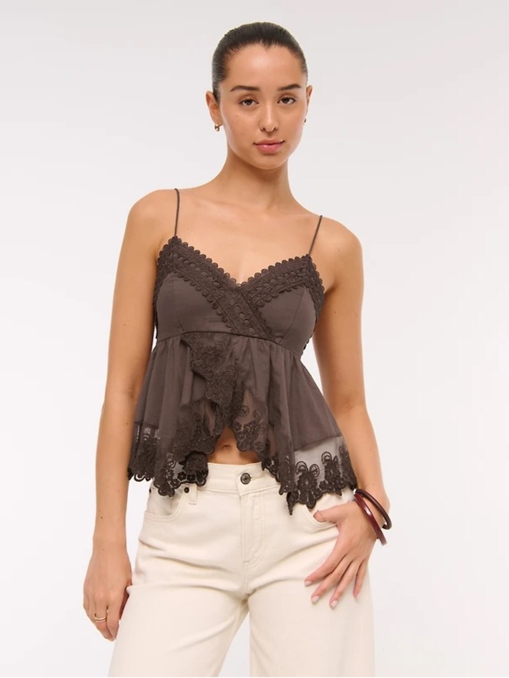 Abercrombie & Fitch Lace Babydoll Cami top